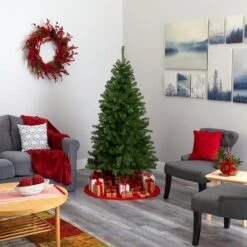 6ft. Pre-Lit Springfield Artificial Christmas Tree, Clear LED Lights 17 6ft. Pre-Lit Springfield Artificial Christmas Tree, Clear LED Lights -Northlight Shop D255886S 7