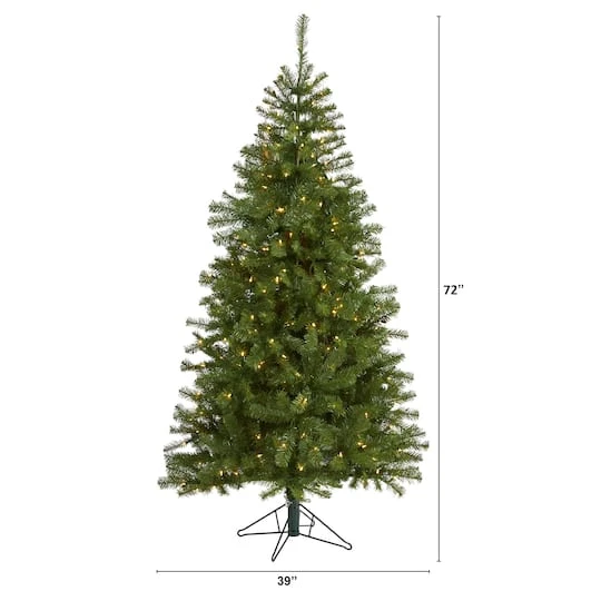 6ft. Pre-Lit Springfield Artificial Christmas Tree, Clear LED Lights 7 6ft. Pre-Lit Springfield Artificial Christmas Tree, Clear LED Lights - Image 5