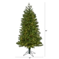 5ft. Pre-Lit Vancouver Spruce Artificial Christmas Tree, Warm White LED Lights 12 5ft. Pre-Lit Vancouver Spruce Artificial Christmas Tree, Warm White LED Lights -Northlight Shop D255889S 2