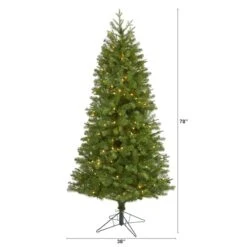 6.5ft. Pre-Lit Vancouver Spruce Artificial Christmas Tree, Warm White LED Lights 14 6.5ft. Pre-Lit Vancouver Spruce Artificial Christmas Tree, Warm White LED Lights -Northlight Shop D255891S 2