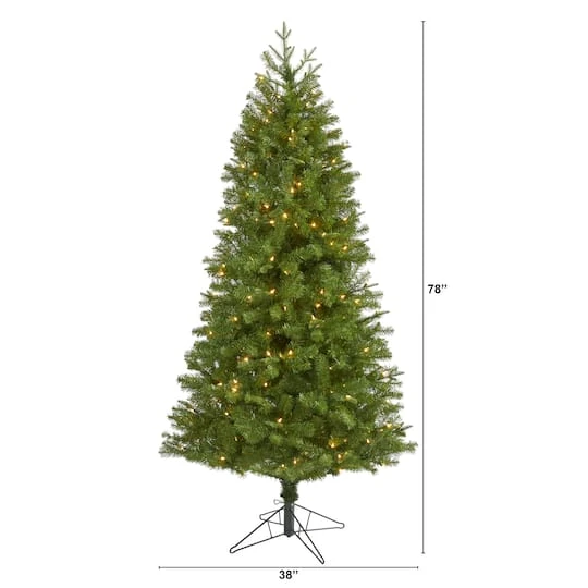 6.5ft. Pre-Lit Vancouver Spruce Artificial Christmas Tree, Warm White LED Lights 5 6.5ft. Pre-Lit Vancouver Spruce Artificial Christmas Tree, Warm White LED Lights - Image 3