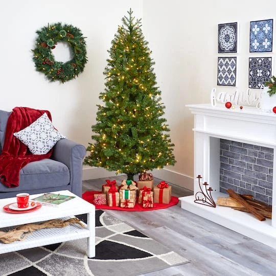 6.5ft. Pre-Lit Vancouver Spruce Artificial Christmas Tree, Warm White LED Lights 11 6.5ft. Pre-Lit Vancouver Spruce Artificial Christmas Tree, Warm White LED Lights - Image 9