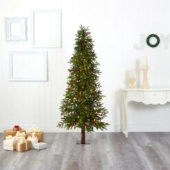 6ft. Pre-Lit Berries Victoria Fir Artificial Christmas Tree With Color Changing LED Lights 17 6ft. Pre-Lit Berries Victoria Fir Artificial Christmas Tree With Color Changing LED Lights -Northlight Shop D255902S 6