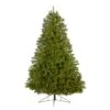 7ft. Pre-Lit Cambridge Spruce Flat Back Artificial Christmas Tree With Warm White Multifunction LED Lights