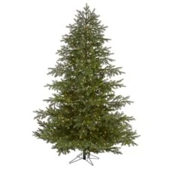 7.5ft. Pre-Lit South Carolina Spruce Real Touch Artificial Christmas Tree, Warm White LED Lights