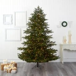 7.5ft. Pre-Lit South Carolina Spruce Real Touch Artificial Christmas Tree, Warm White LED Lights -Northlight Shop D255922S 6