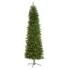 8ft. Pre-Lit Green Mountain Pine Artificial Christmas Tree, Clear LED Lights -Northlight Shop D255923S 1