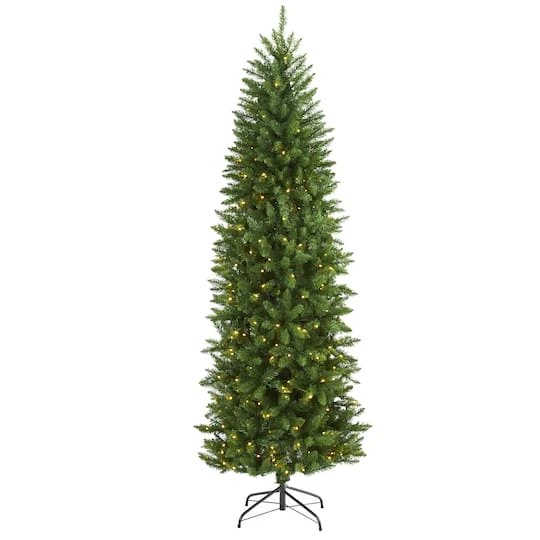 6.5ft. Pre-Lit Green Mountain Pine Artificial Christmas Tree, Clear LED Lights 4 6.5ft. Pre-Lit Green Mountain Pine Artificial Christmas Tree, Clear LED Lights - Image 2