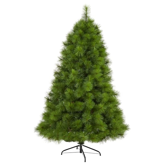 6.5ft. Pre-Lit Green Scotch Pine Artificial Christmas Tree With Clear LED Lights 6 6.5ft. Pre-Lit Green Scotch Pine Artificial Christmas Tree With Clear LED Lights - Image 4