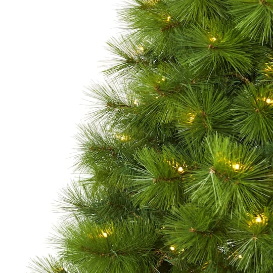 6.5ft. Pre-Lit Green Scotch Pine Artificial Christmas Tree With Clear LED Lights 7 6.5ft. Pre-Lit Green Scotch Pine Artificial Christmas Tree With Clear LED Lights - Image 5
