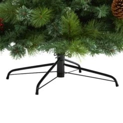 8ft. Pre-Lit Montana Mixed Pine, Pinecones & Berries Artificial Christmas Tree With Clear LED Lights 16 8ft. Pre-Lit Montana Mixed Pine, Pinecones & Berries Artificial Christmas Tree With Clear LED Lights -Northlight Shop D255943S 4