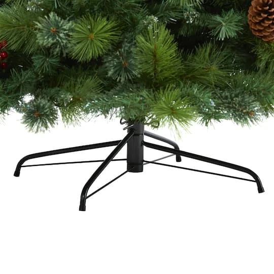 8ft. Pre-Lit Montana Mixed Pine, Pinecones & Berries Artificial Christmas Tree With Clear LED Lights 9 8ft. Pre-Lit Montana Mixed Pine, Pinecones & Berries Artificial Christmas Tree With Clear LED Lights - Image 7