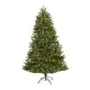 6ft. Pre-Lit New Haven Spruce Artificial Christmas Tree, Clear LED Lights -Northlight Shop D255970S 1