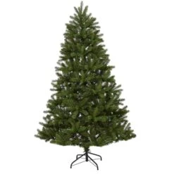 6ft. Pre-Lit New Haven Spruce Artificial Christmas Tree, Clear LED Lights -Northlight Shop D255970S 3