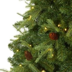 7ft. Pre-Lit Wellington Spruce Artificial Christmas Tree, Clear LED Lights 13 7ft. Pre-Lit Wellington Spruce Artificial Christmas Tree, Clear LED Lights -Northlight Shop D255974S 3