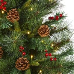 5ft. Pre-Lit Mixed Pine Artificial Christmas Tree, Clear LED Lights 13 5ft. Pre-Lit Mixed Pine Artificial Christmas Tree, Clear LED Lights -Northlight Shop D255980S 3