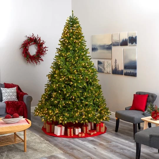 9ft. Pre-Lit Sierra Spruce Artificial Christmas Tree, Clear LED Lights 9 9ft. Pre-Lit Sierra Spruce Artificial Christmas Tree, Clear LED Lights - Image 7