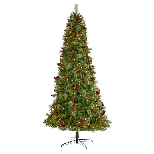 9ft. Pre-Lit Norway Mixed Pine Artificial Christmas Tree, Clear LED Lights 4 9ft. Pre-Lit Norway Mixed Pine Artificial Christmas Tree, Clear LED Lights - Image 2