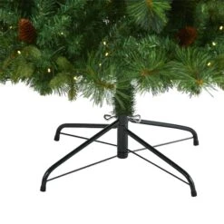 6ft. Pre-Lit West Virginia Mixed Pine Artificial Christmas Tree, Clear LED Lights -Northlight Shop D255997S 4