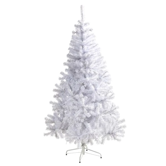 6ft. Unlit White Artificial Christmas Tree 3 6ft. Unlit White Artificial Christmas Tree