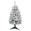 3ft. Unlit Flocked Rock Springs Spruce Artificial Christmas Tree -Northlight Shop D256020S 1