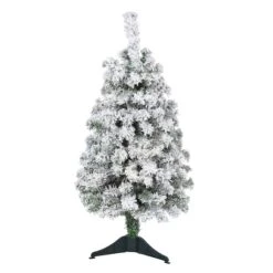 3ft. Unlit Flocked Rock Springs Spruce Artificial Christmas Tree