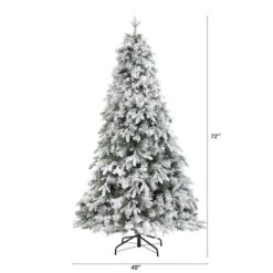 6ft. Pre-Light Vermont Mixed Pine Artificial Christmas Tree, Clear LED Lights 17 6ft. Pre-Light Vermont Mixed Pine Artificial Christmas Tree, Clear LED Lights -Northlight Shop D256046S 2