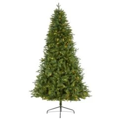 7ft. Pre-Lit New Hampshire Fir Artificial Christmas Tree, Clear LED Lights -Northlight Shop D256055S 1 1