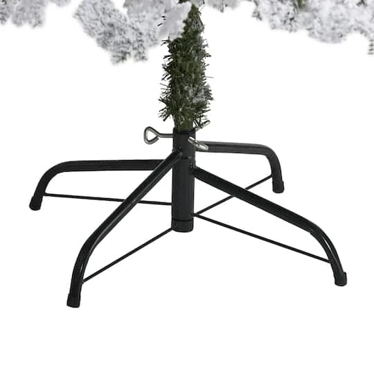 6ft. Pre-Lit Flocked Montana Down Swept Spruce Artificial Christmas Tree With Clear LED Lights 7 6ft. Pre-Lit Flocked Montana Down Swept Spruce Artificial Christmas Tree With Clear LED Lights - Image 5