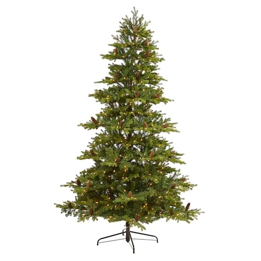 7.5ft. Pre-Lit Yukon Mountain Fir & Pinecones Artificial Christmas Tree With Clear Lights 4 7.5ft. Pre-Lit Yukon Mountain Fir & Pinecones Artificial Christmas Tree With Clear Lights - Image 2