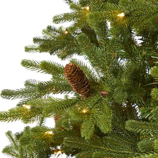 7.5ft. Pre-Lit Yukon Mountain Fir & Pinecones Artificial Christmas Tree With Clear Lights 6 7.5ft. Pre-Lit Yukon Mountain Fir & Pinecones Artificial Christmas Tree With Clear Lights - Image 4