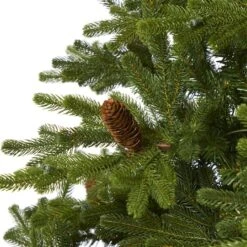 7.5ft. Pre-Lit Yukon Mountain Fir & Pinecones Artificial Christmas Tree With Clear Lights 18 7.5ft. Pre-Lit Yukon Mountain Fir & Pinecones Artificial Christmas Tree With Clear Lights -Northlight Shop D256090S 5