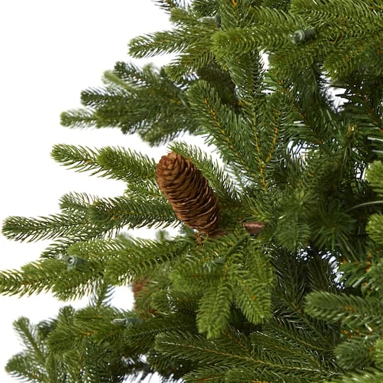 7.5ft. Pre-Lit Yukon Mountain Fir & Pinecones Artificial Christmas Tree With Clear Lights 8 7.5ft. Pre-Lit Yukon Mountain Fir & Pinecones Artificial Christmas Tree With Clear Lights - Image 6
