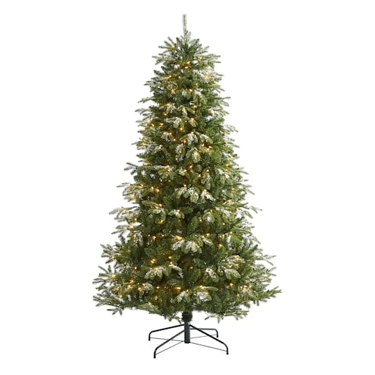 7ft. Pre-Lit Snowed Grand Teton Artificial Christmas Tree With Clear LED Lights 3 7ft. Pre-Lit Snowed Grand Teton Artificial Christmas Tree With Clear LED Lights