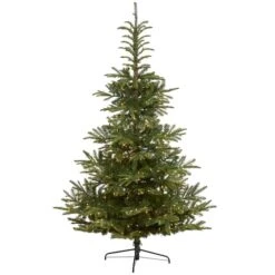 7.5ft. Pre-Lit Layered Washington Spruce Artificial Christmas Tree, Clear LED Lights 11 7.5ft. Pre-Lit Layered Washington Spruce Artificial Christmas Tree, Clear LED Lights -Northlight Shop D256105S 1 1