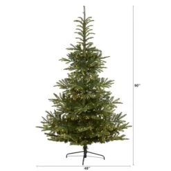 7.5ft. Pre-Lit Layered Washington Spruce Artificial Christmas Tree, Clear LED Lights 17 7.5ft. Pre-Lit Layered Washington Spruce Artificial Christmas Tree, Clear LED Lights -Northlight Shop D256105S 2