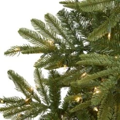 7.5ft. Pre-Lit Layered Washington Spruce Artificial Christmas Tree, Clear LED Lights 13 7.5ft. Pre-Lit Layered Washington Spruce Artificial Christmas Tree, Clear LED Lights -Northlight Shop D256105S 3