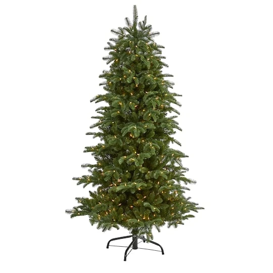 6ft. Pre-Lit South Carolina Fir Artificial Christmas Tree, Clear LED Lights 4 6ft. Pre-Lit South Carolina Fir Artificial Christmas Tree, Clear LED Lights - Image 2