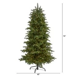 6ft. Pre-Lit South Carolina Fir Artificial Christmas Tree, Clear LED Lights 17 6ft. Pre-Lit South Carolina Fir Artificial Christmas Tree, Clear LED Lights -Northlight Shop D256112S 2