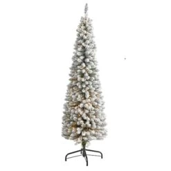 6ft. Pre-Lit Artificial Christmas Tree, Clear Lights 11 6ft. Pre-Lit Artificial Christmas Tree, Clear Lights -Northlight Shop D256121S 1 1