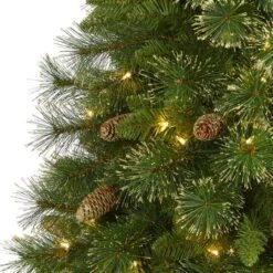 6ft. Pre-Lit Golden Tip Washington Pine Artificial Christmas Tree, Clear LED Lights 13 6ft. Pre-Lit Golden Tip Washington Pine Artificial Christmas Tree, Clear LED Lights -Northlight Shop D256155S 3