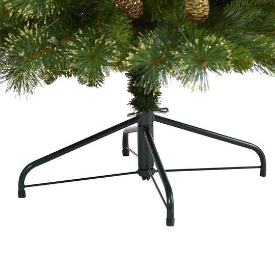 6ft. Pre-Lit Golden Tip Washington Pine Artificial Christmas Tree, Clear LED Lights 7 6ft. Pre-Lit Golden Tip Washington Pine Artificial Christmas Tree, Clear LED Lights - Image 5