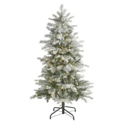 5ft. Pre-Lit Nova Scotia Spruce Artificial Christmas Tree, Warm White LED Lights
