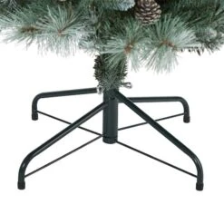 6ft. Pre-Lit British Columbia Mountain Pine Artificial Christmas Tree, Clear LED Lights -Northlight Shop D256172S 4