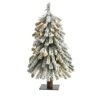 2ft. Pre-Lit Grand Alpine Artificial Christmas Tree, Clear LED Lights -Northlight Shop D256191S 1