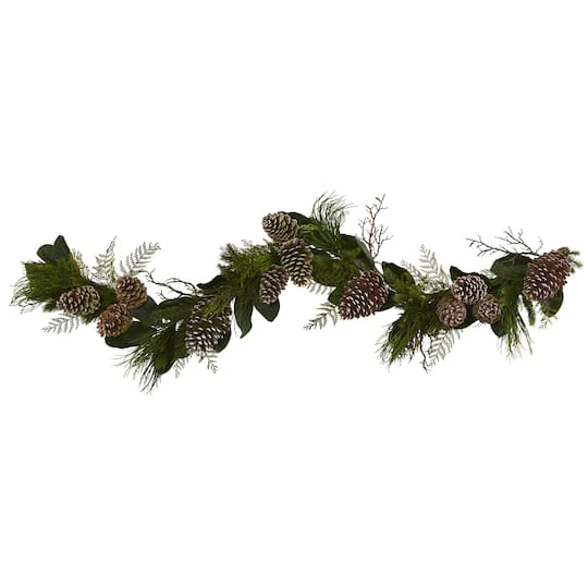 6ft. Pinecone & Pine Artificial Garland 4 6ft. Pinecone & Pine Artificial Garland - Image 2