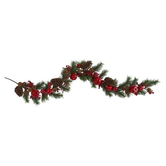 6ft. Apple, Berries & Pinecone Garland 4 6ft. Apple, Berries & Pinecone Garland - Image 2
