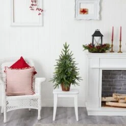 2.5ft. Pre-Lit Christmas Tree With Planter, Clear Lights 12 2.5ft. Pre-Lit Christmas Tree With Planter, Clear Lights -Northlight Shop D292909S 22