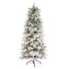 6ft. Pre-Lit North Carolina Fir Artificial Christmas Tree, White Lights 1 6ft. Pre-Lit North Carolina Fir Artificial Christmas Tree, White Lights -Northlight Shop D292914S 1
