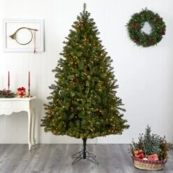 7.5ft. Pre-Lit Windermere Christmas Tree, Clear Lights 16 7.5ft. Pre-Lit Windermere Christmas Tree, Clear Lights -Northlight Shop D292923S 15